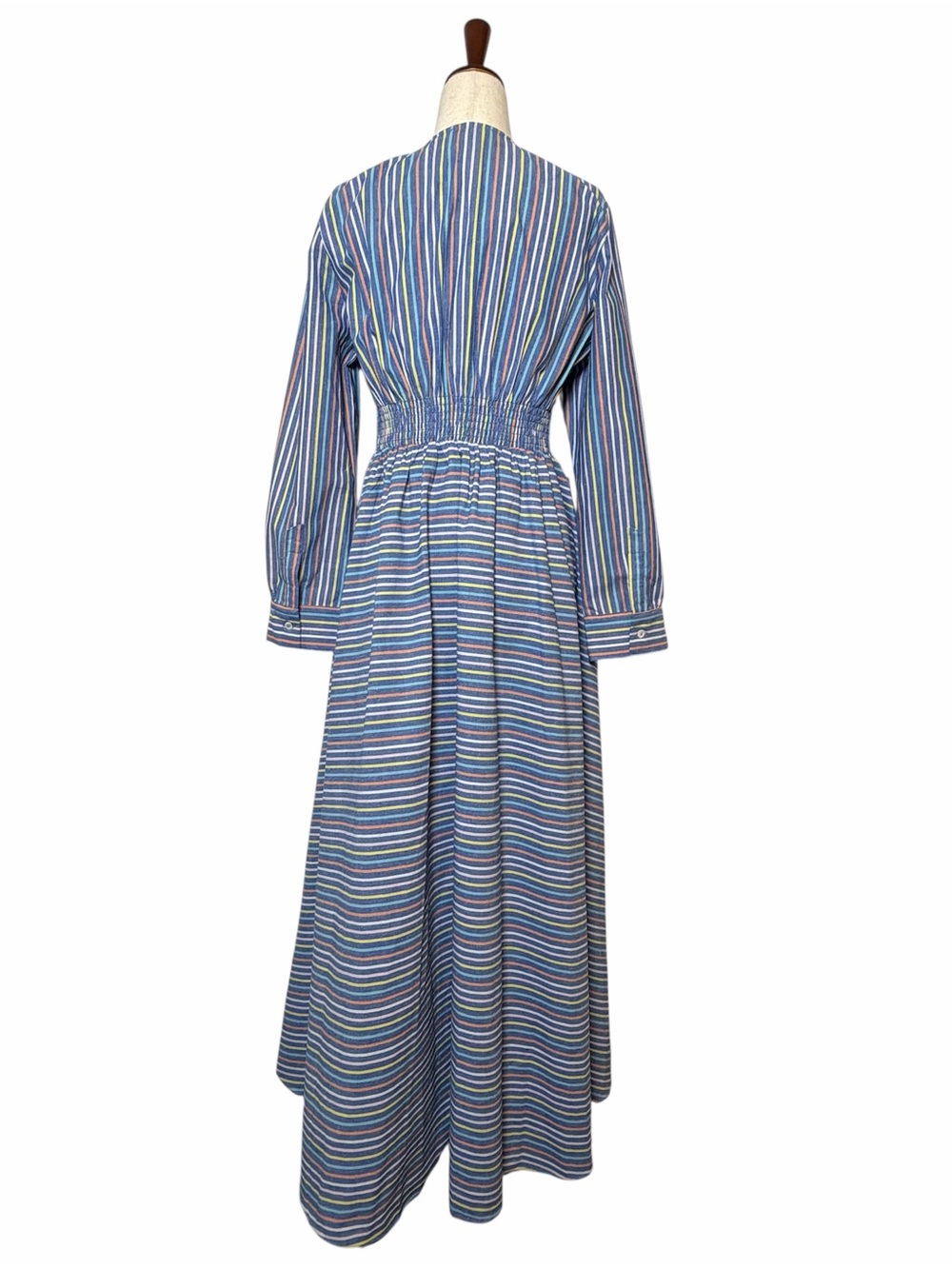 Tuckernuck Provence Stripe Mila Dress Medium NWT Cotton Linen Maxi Pockets - Picture 4 of 16